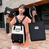 Five-piece fashion women's canvas bag