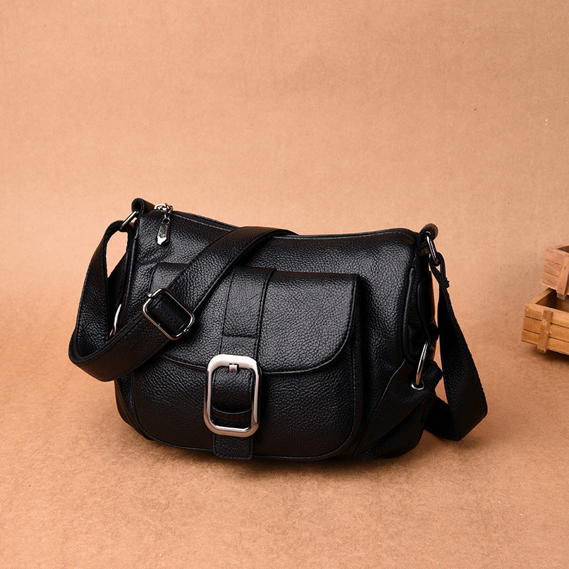 Middle aged shoulder bag leisure straddle bag