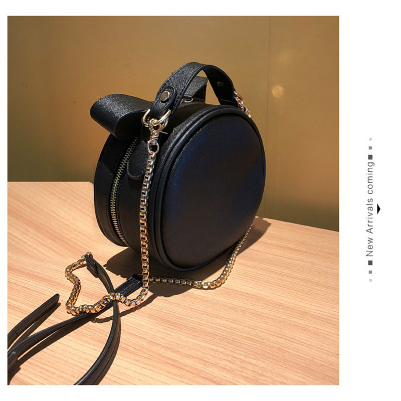 Fashion one-shoulder small round bag