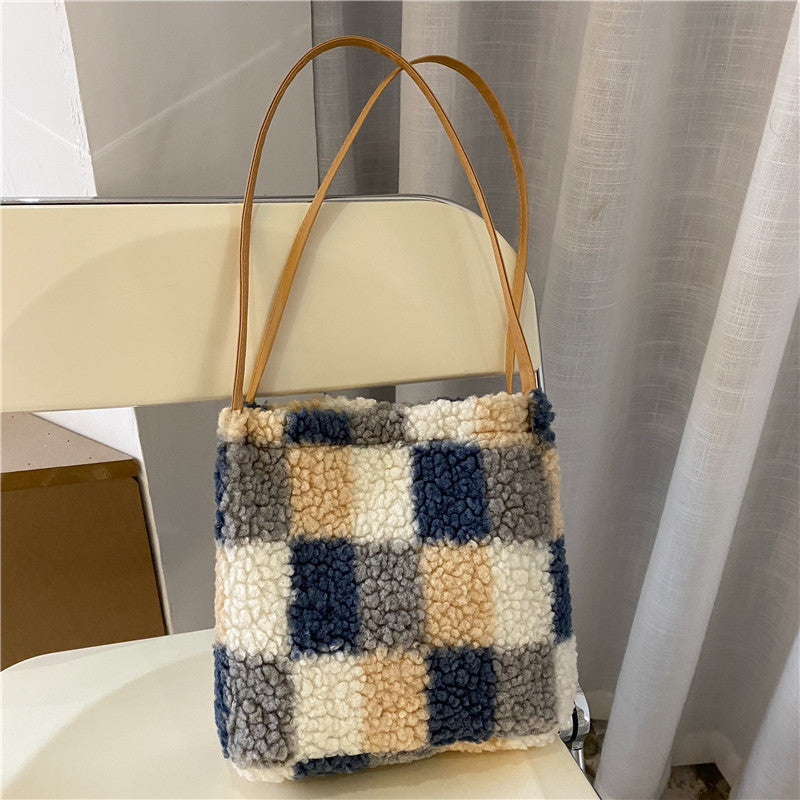 Plush tote bag