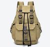 Influx street canvas backpack unisex backpack retro leisure travel bag large capacity bag