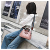 Oil wax leather bucket bag color shoulder strap handbag