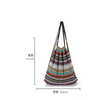 New color jacquard national wind drawstring bag shoulder bag flower cloth bundle pocket backpack