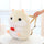 Lolita Round&Fat Hamster Plush Doll Backpack Cosplay Bag Cute White&Brown