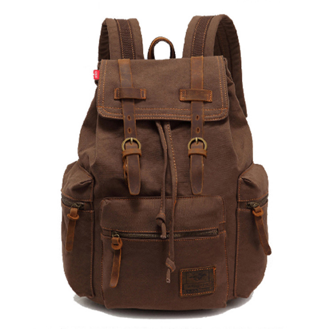 men's backpack vintage canvas backpack