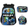 New Roblox Game 3-Piece Large Capacity Backpack