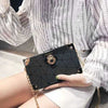 Geometric Pattern Crossbody Shoulder Box Bag