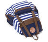 Horizontal striped bag backpack