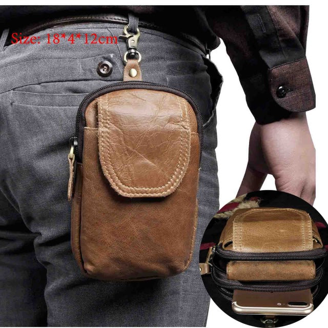 6 inch small belt bag with hook