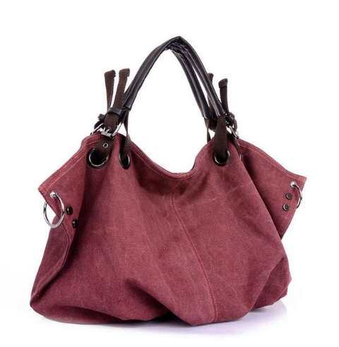 Fashion Cloth One Shoulder Lady Cross Strap Dumpling Canvas Bag Large Capacity Canvas Bag