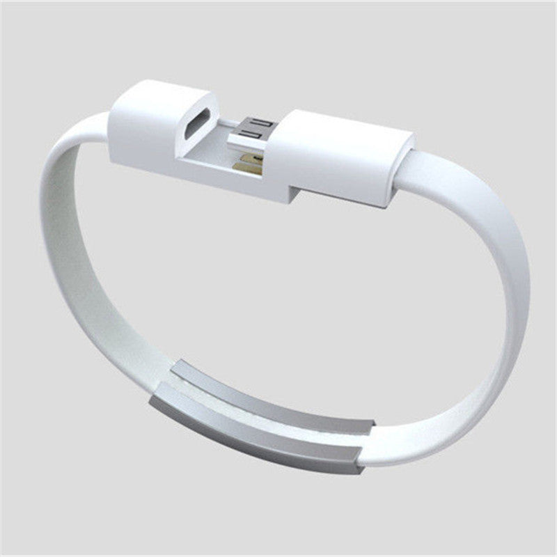 Bracelet data cable USB silicone charging short cable