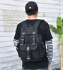 Influx street canvas backpack unisex backpack retro leisure travel bag large capacity bag