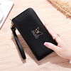 Ladies Wallet Long Zipper Student Faux Leather