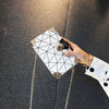 Geometric Pattern Crossbody Shoulder Box Bag