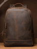 Leather men's backpack leather travel backpack