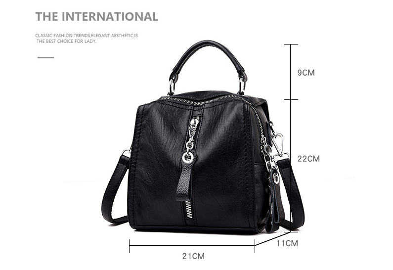 Multifunctional backpack women handbag