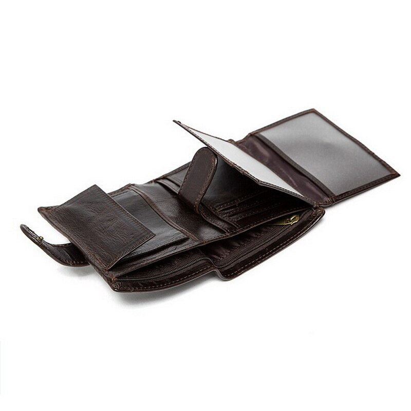 Short cowhide wallet