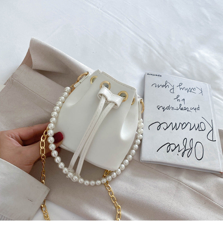 Vintage pearl crossbody bag