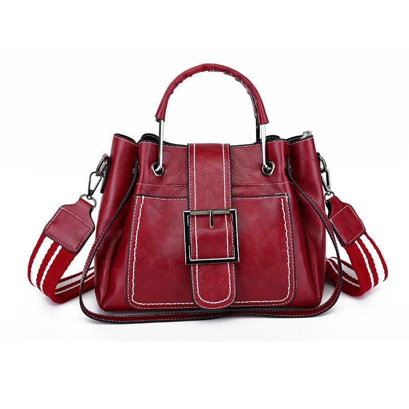 Women Handbag Ladies Soft Pu Leather Bag Pin Type