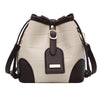 One-shoulder Messenger Bag Stone Pattern Leisure Bucket Bag Withdrawable Handbag