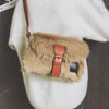 Large one - shoulder wool bag