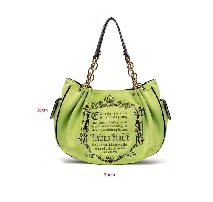 Vintage Literature Gothic Alphabet Bag