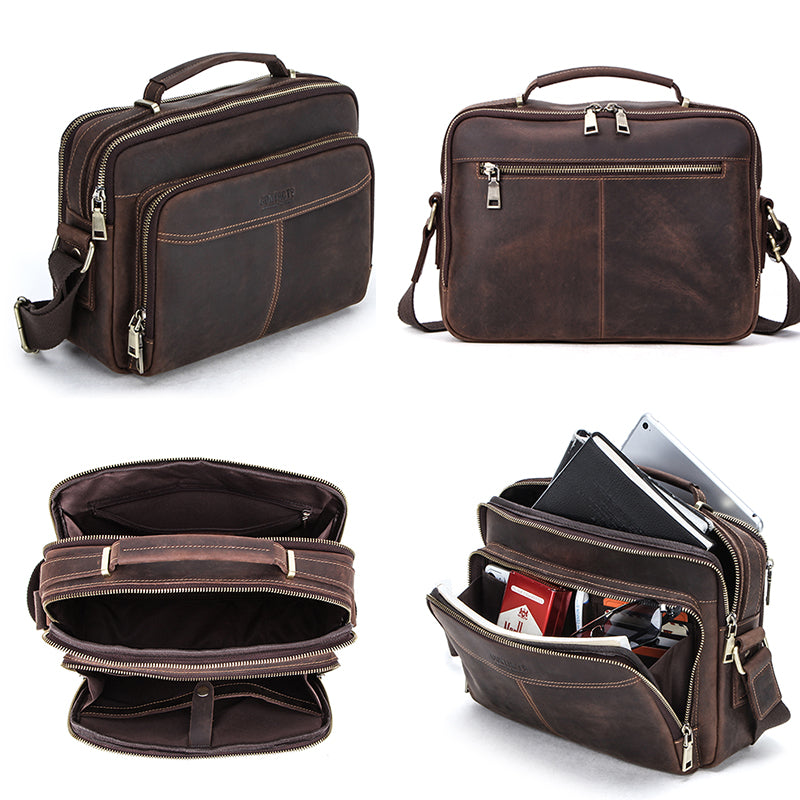 Multifunctional leather men's bag