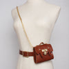 Vintage gold buckle lock buckle small bag