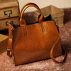 Simple leather versatile one-shoulder messenger bag