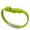 Bracelet data cable USB silicone charging short cable