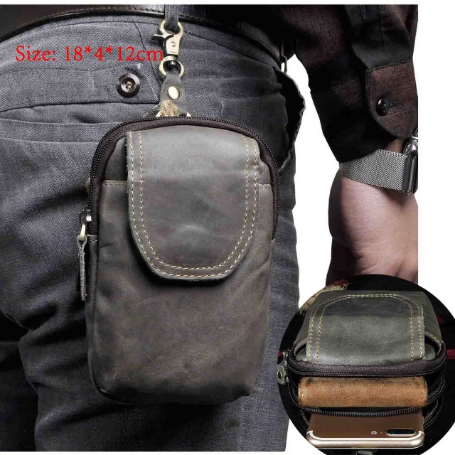 6 inch small belt bag with hook