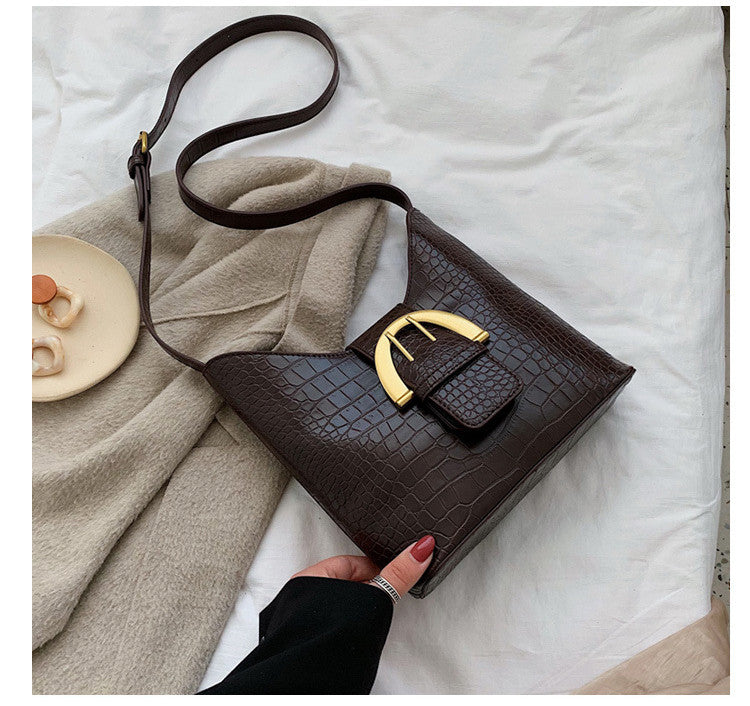 Hong Kong style retro crossbody small square bag