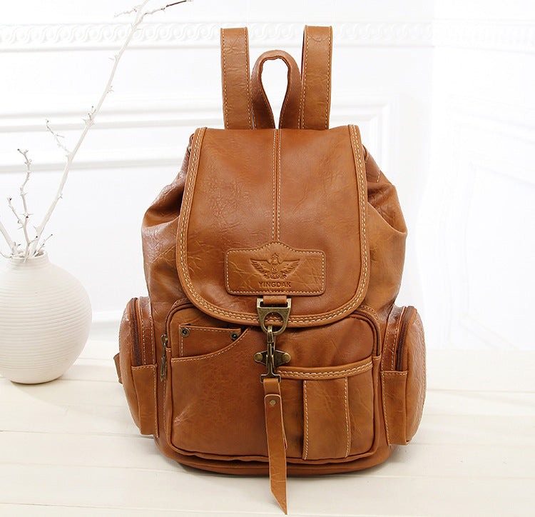 Retro shoulder bag female 2021 new female bag fashion trend hook women's backpack student bag