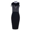 Bandage beads evening dress