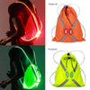 Night running luminous reflective drawstring backpack