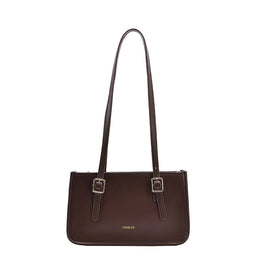 Pure color simple retractable portable shoulder bag