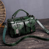 Retro new style oil wax leather handbag