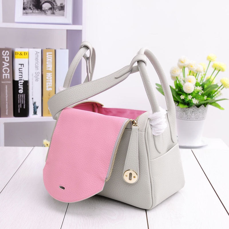 Cow leather lychee platinum bag doctor bag medicine bag