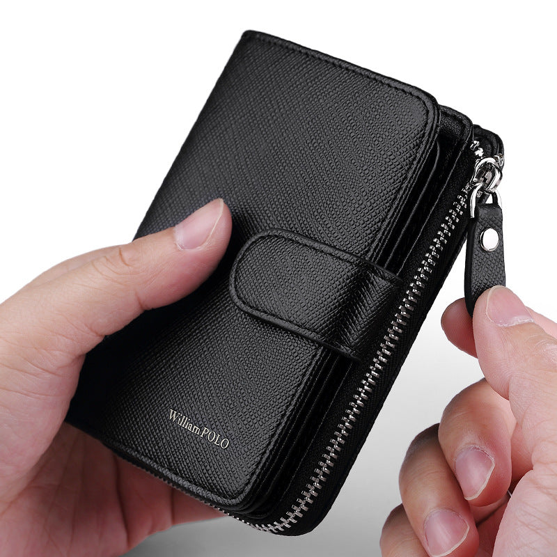 Men's real leather card holder