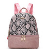 Fashionable personality stitching ladies all-match backpack