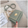 Chain texture shoulder messenger bag