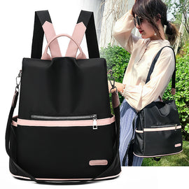 Oxford cloth waterproof ladies casual backpack