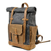 Retro contrast color waterproof rucksack