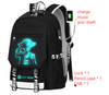 Men's Backpack Voice-activated Charging Listening Luminous