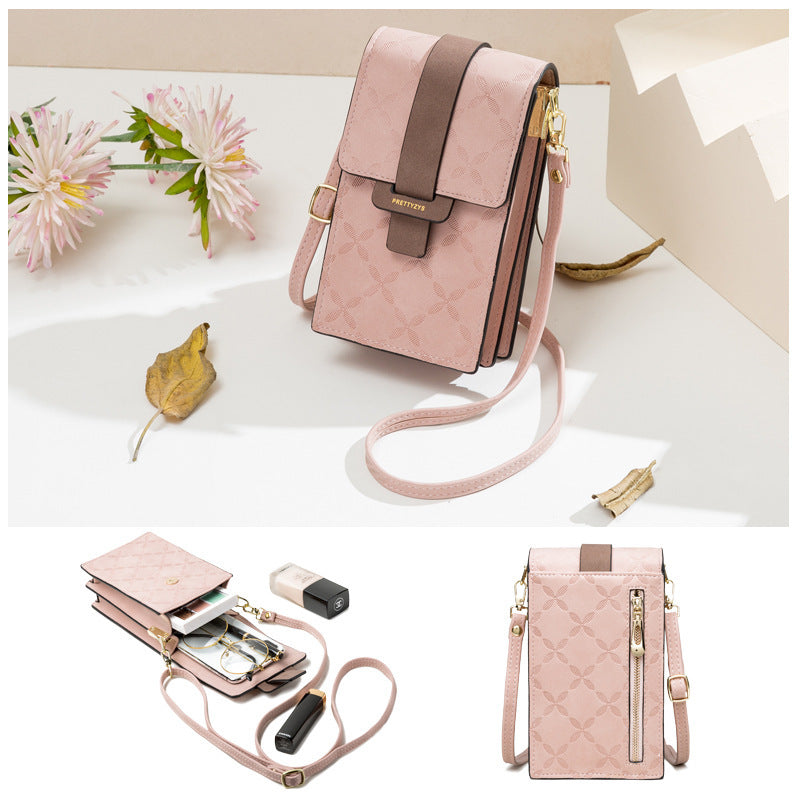 Single shoulder messenger phone bag