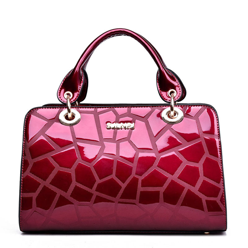 Fashion embossed mobile handbag