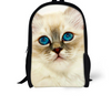 FORUDESIGNS Cat Backpack Cute 3D Animal Denim Backpacks for Children Boys Girls Casual Kids School Bag Mochila Travel Backpack