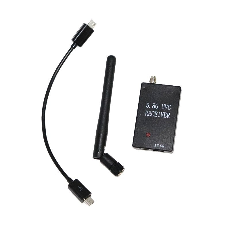 FPV Mini 5.8G OTG 150CH Mini Receiver UVC Video Downlink Auto-Searching VR Glasses Android Phone Receiver For FPV Racing Drone
