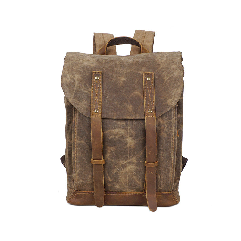 Source point batik canvas backpack