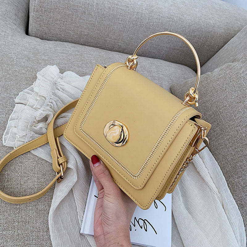Chain texture shoulder messenger bag